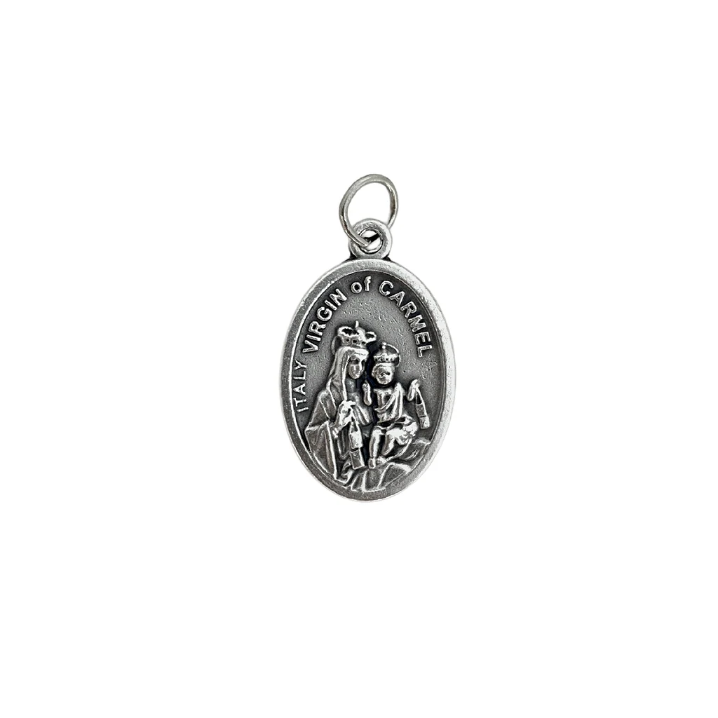 Medalha Sagrado Coração de Jesus e Nossa Senhora do Carmo 2,5 cm - Italiana