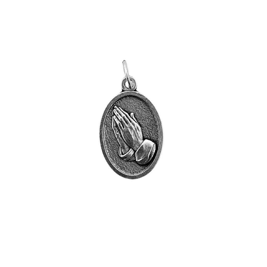 Medalha Santa Luzia e Mãos - Italiana - Image 2