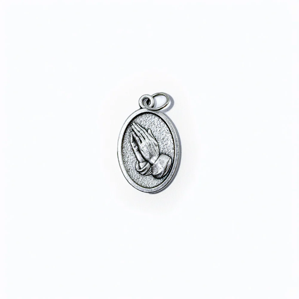 Medalha Santa Maria Goretti e Mãos - Italiana - Image 2