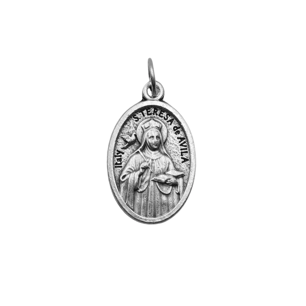 Medalha Santa Teresa de Ávila e Mãos - Italiana
