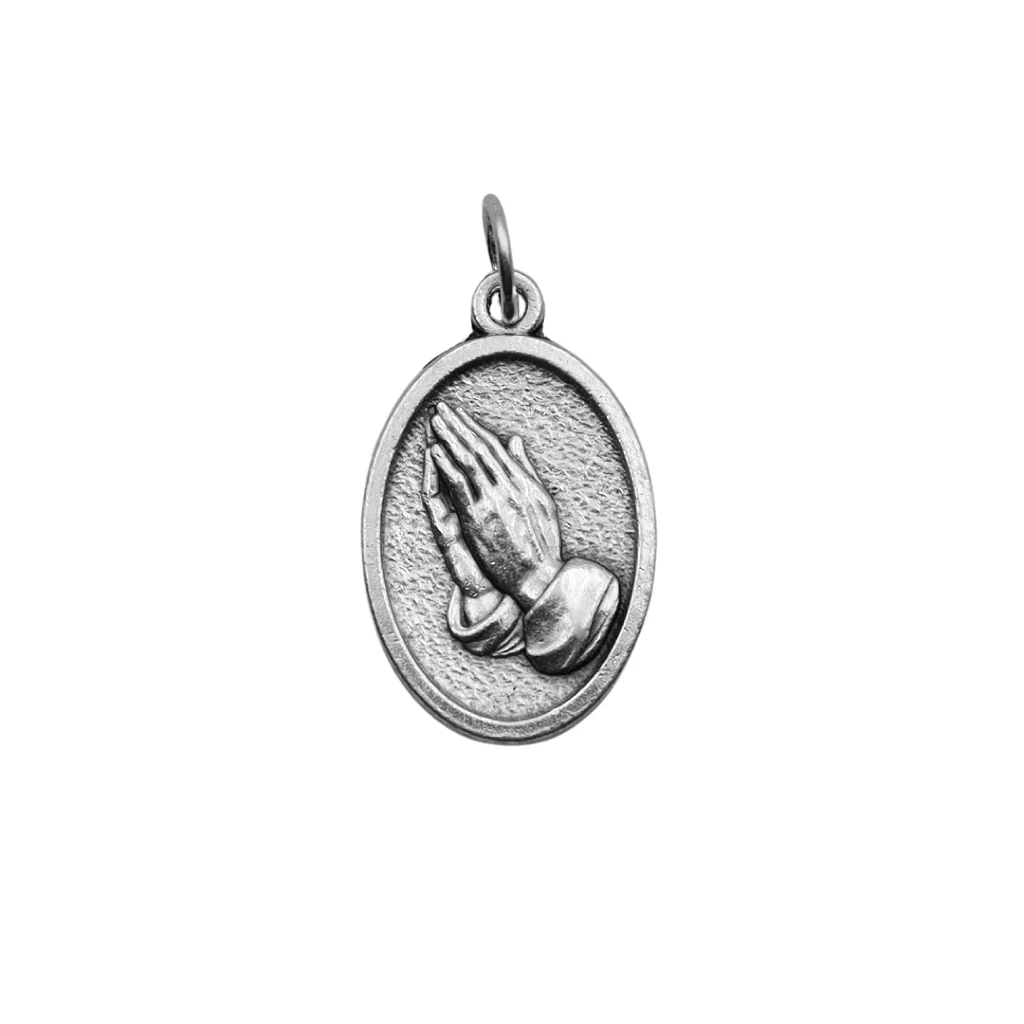 Medalha Santa Teresa de Ávila e Mãos - Italiana - Image 2