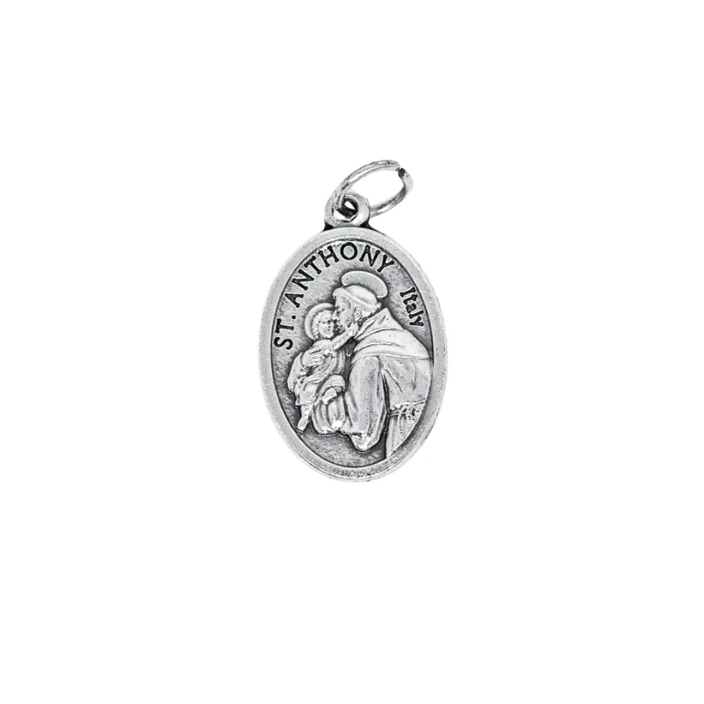 Medalha Santo Antônio e Mãos Rezando - Italiana