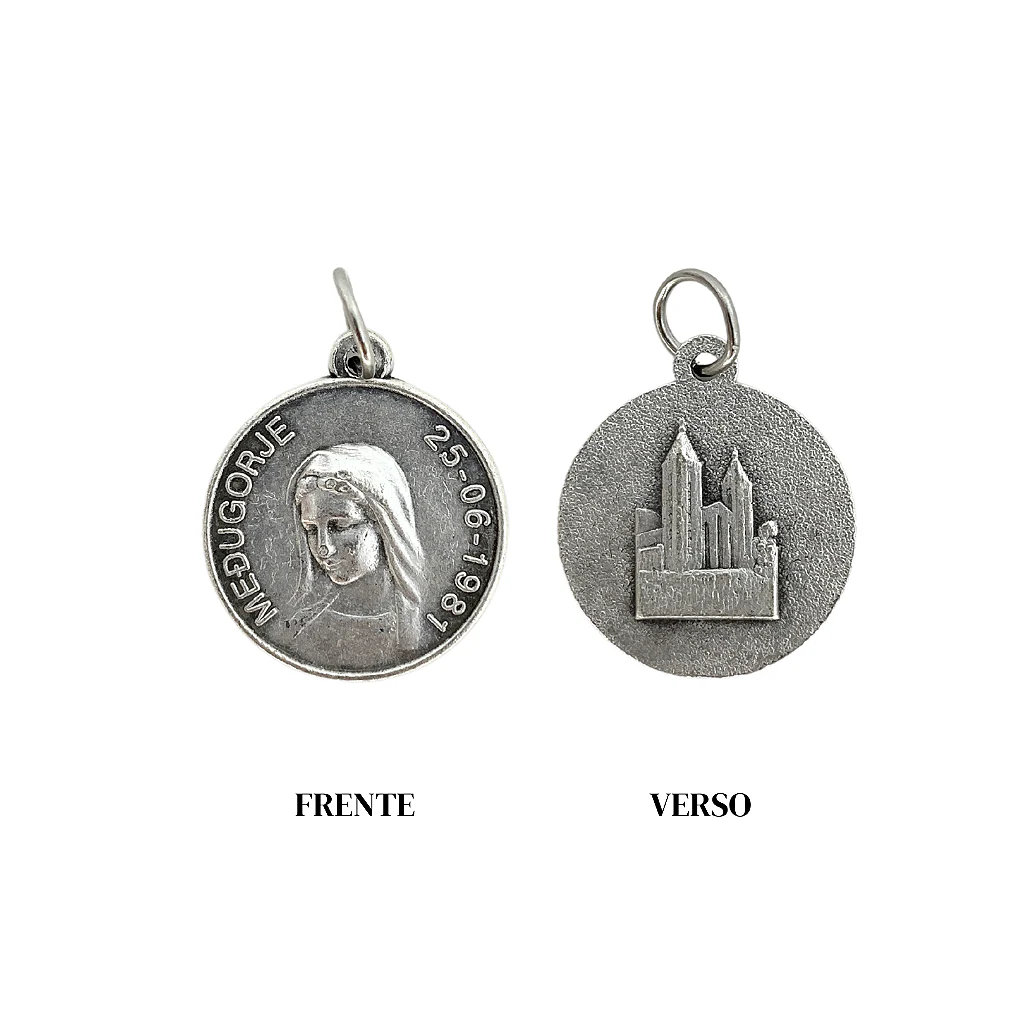 Medalha Metal Rainha da Paz 17mm Níquel - Image 3