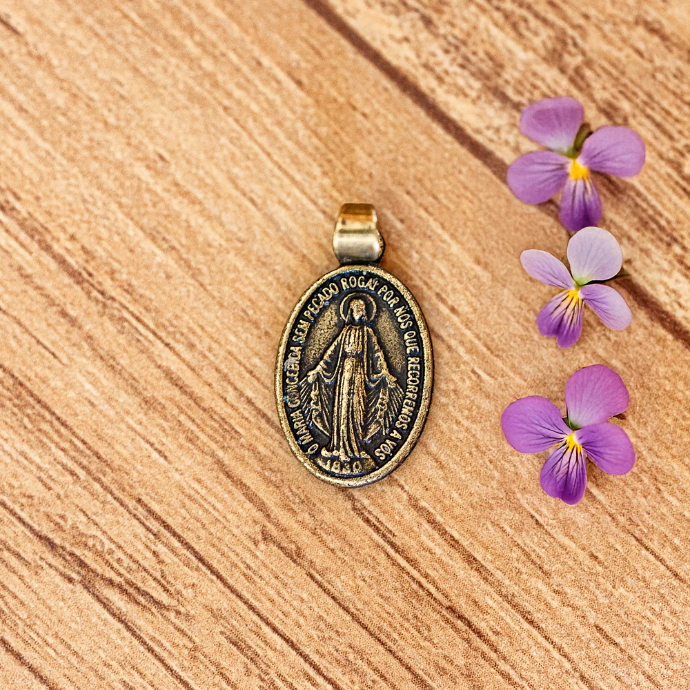 Medalha Milagrosa 10 mm Ouro Velho - Image 3