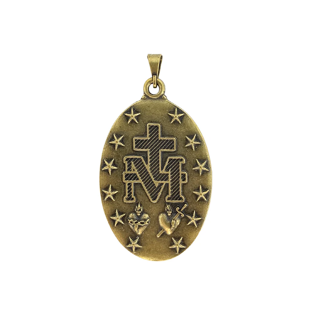 Medalha Milagrosa 39 mm - Ouro Velho - Image 4
