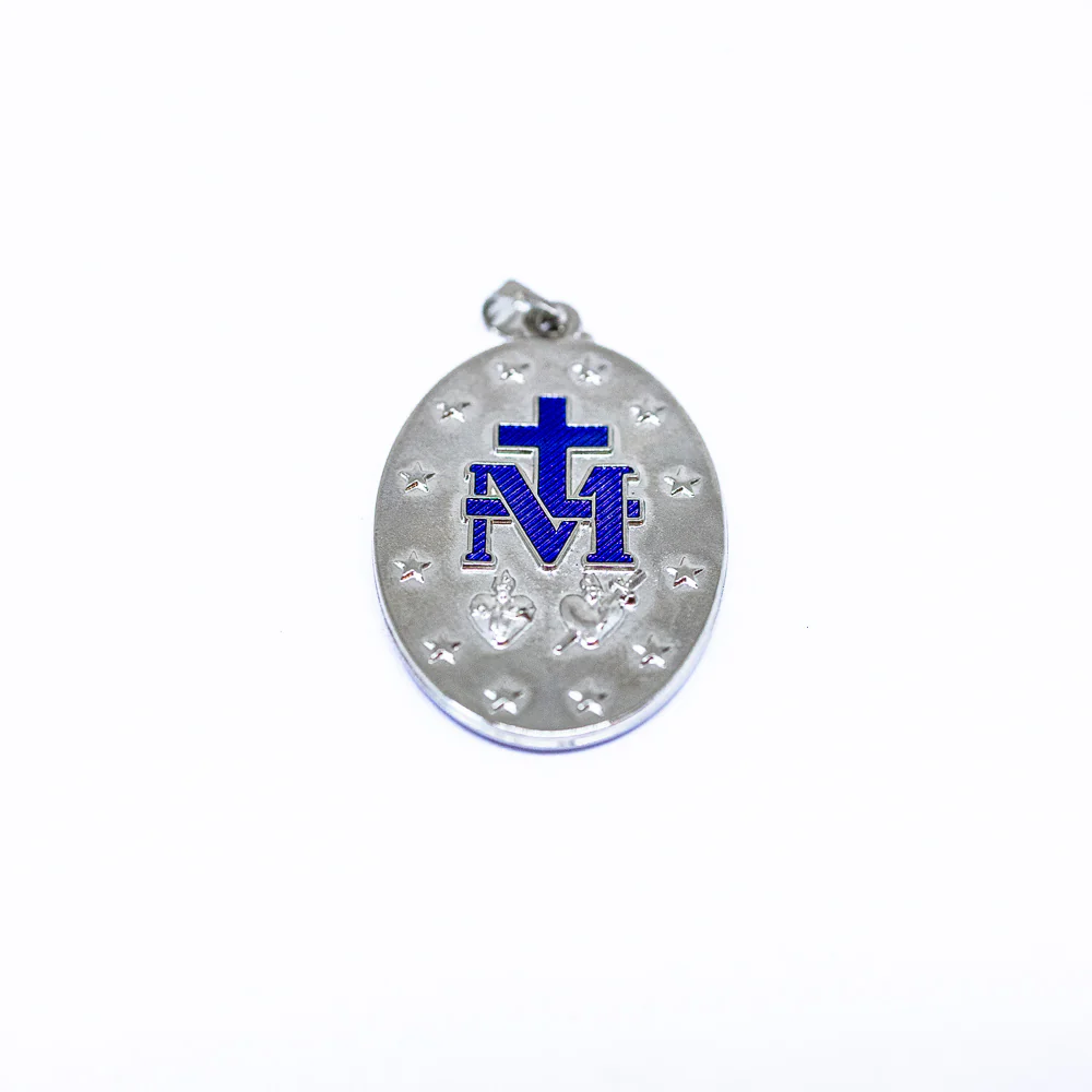 Medalha Milagrosa 39mm - Níquel Azul - Image 3