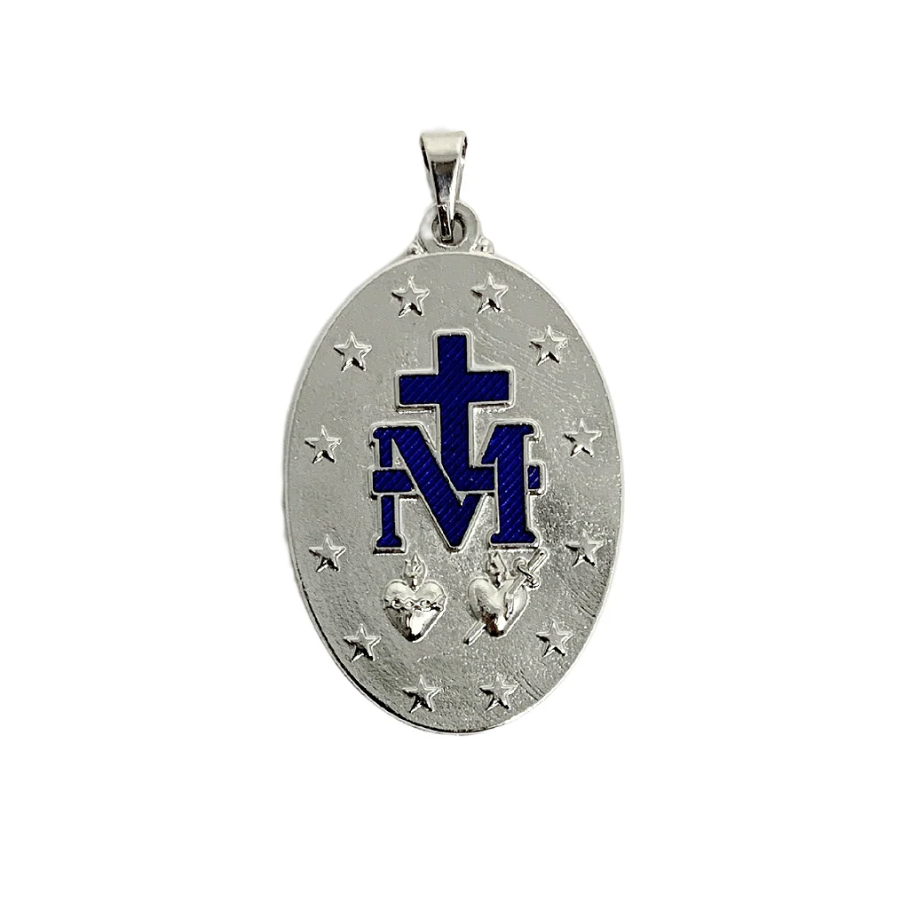 Medalha Milagrosa 39mm - Níquel Azul - Image 4