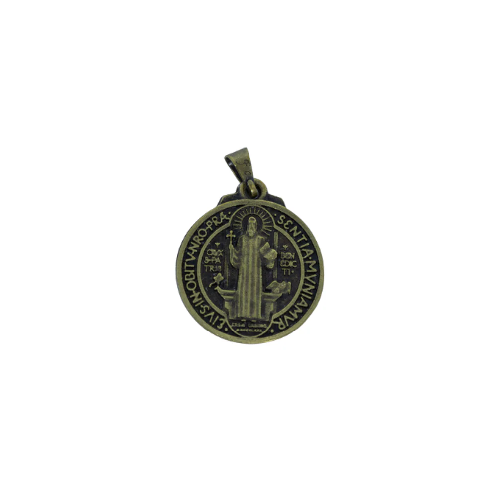 Medalha São Bento 30 mm Ouro Velho - Image 2