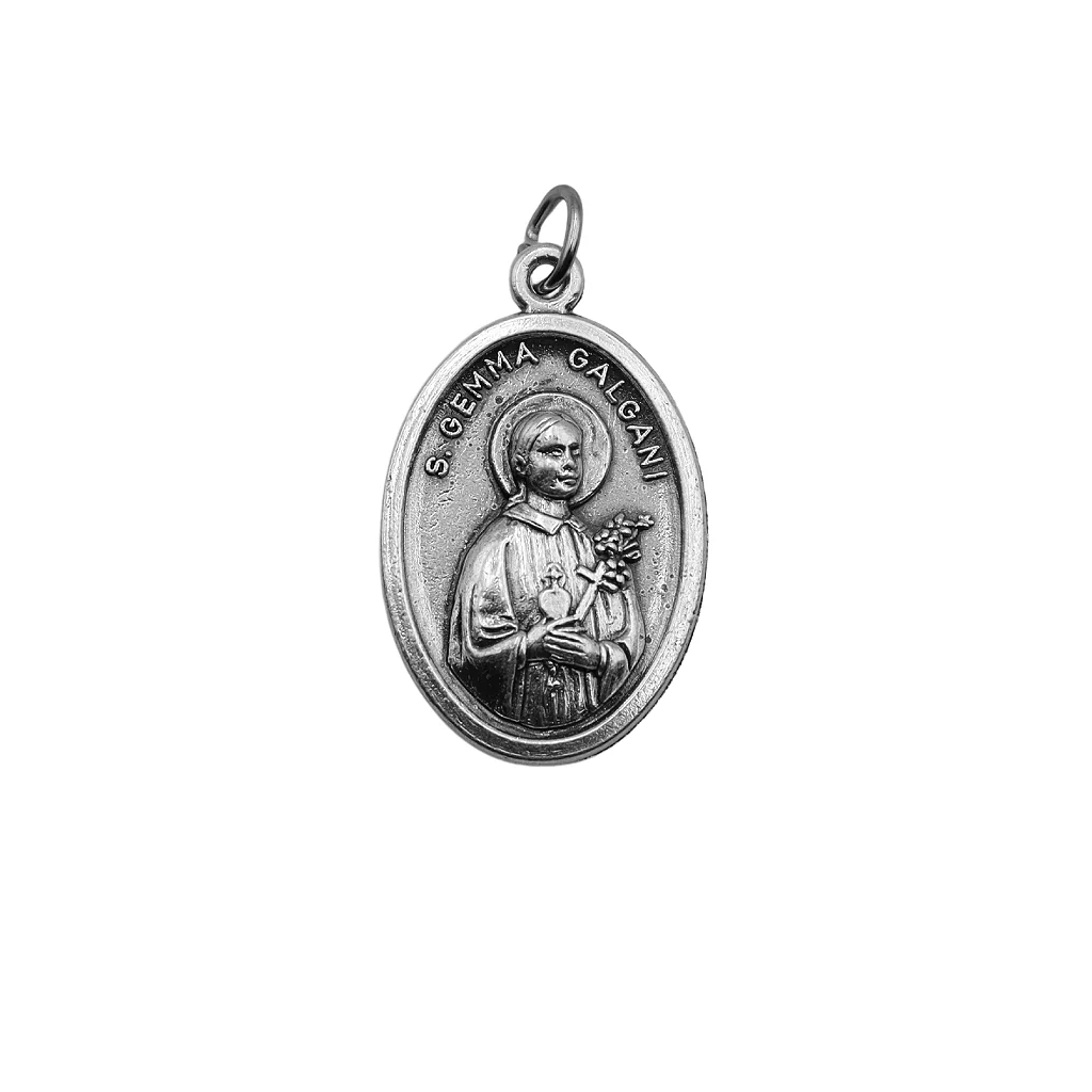 Medalha Santa Gemma Galgani & Mãos Rezando