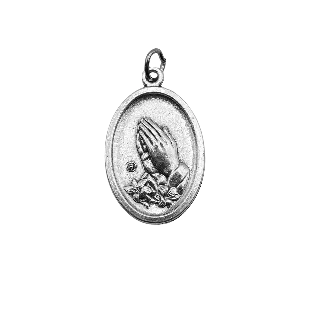 Medalha São João Apóstolo e Mãos Rezando - Image 2