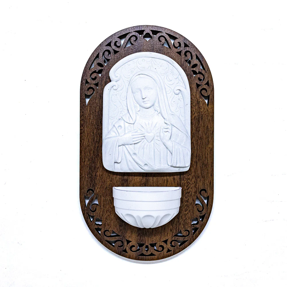 Pia Água Benta Devocional - Imaculado Coração de Maria - Image 4