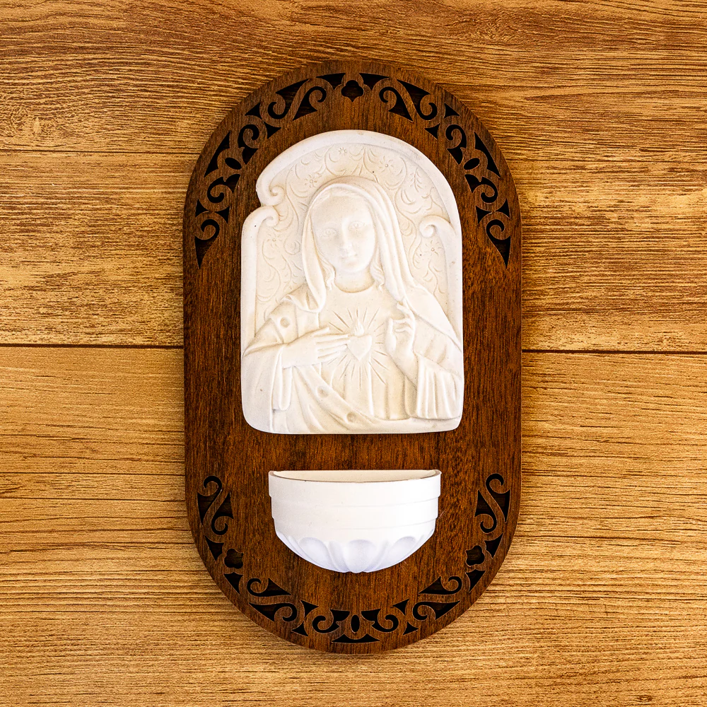 Pia Água Benta Devocional - Imaculado Coração de Maria - Image 5