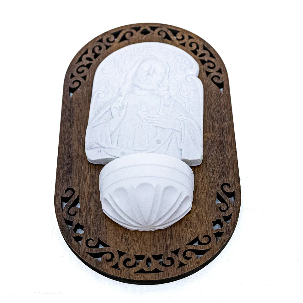 Pia para Água Benta Devocional - Sagrado Coração de Jesus - Image 3