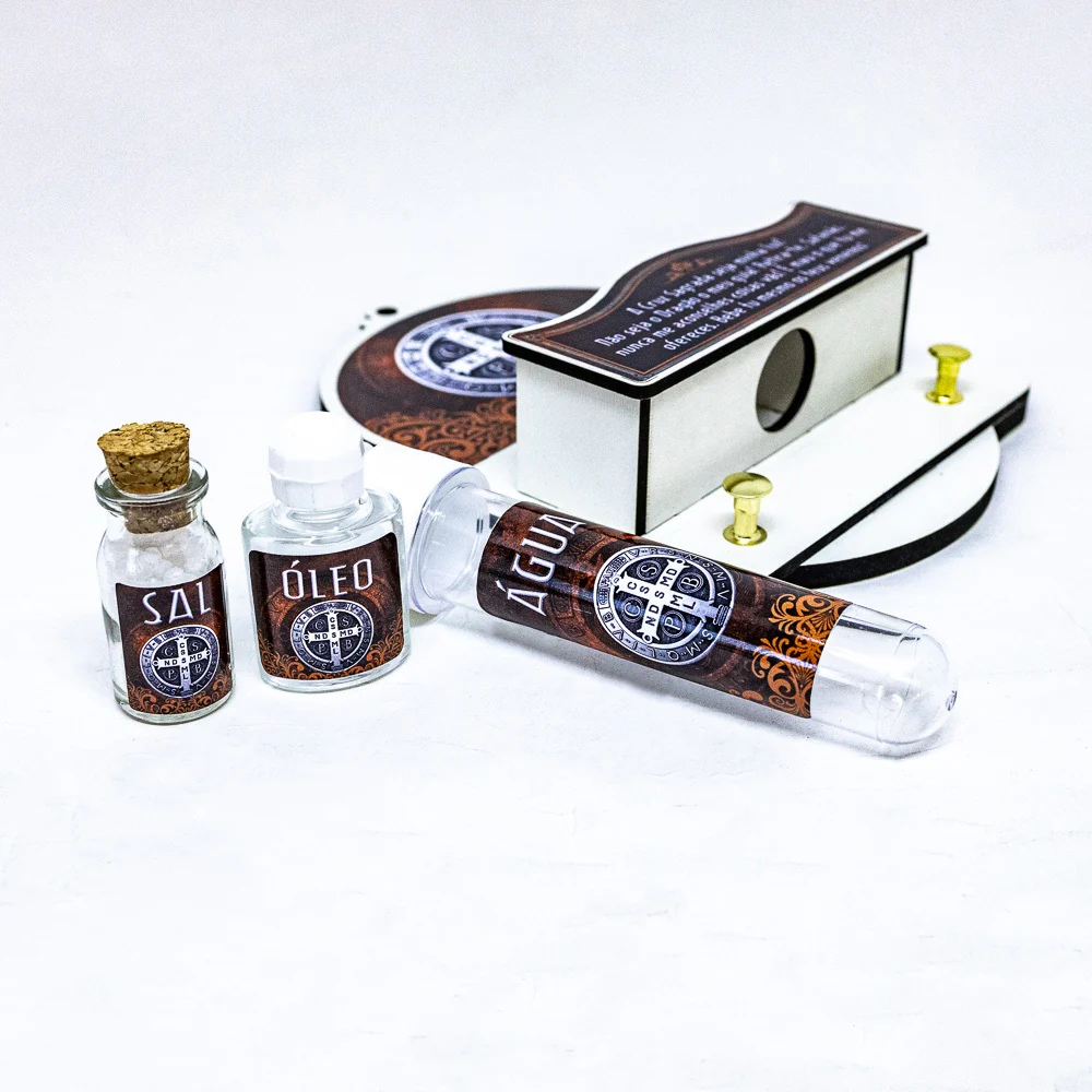 Porta Chave com Kit Sal, Água e Óleo - São Bento - Image 3