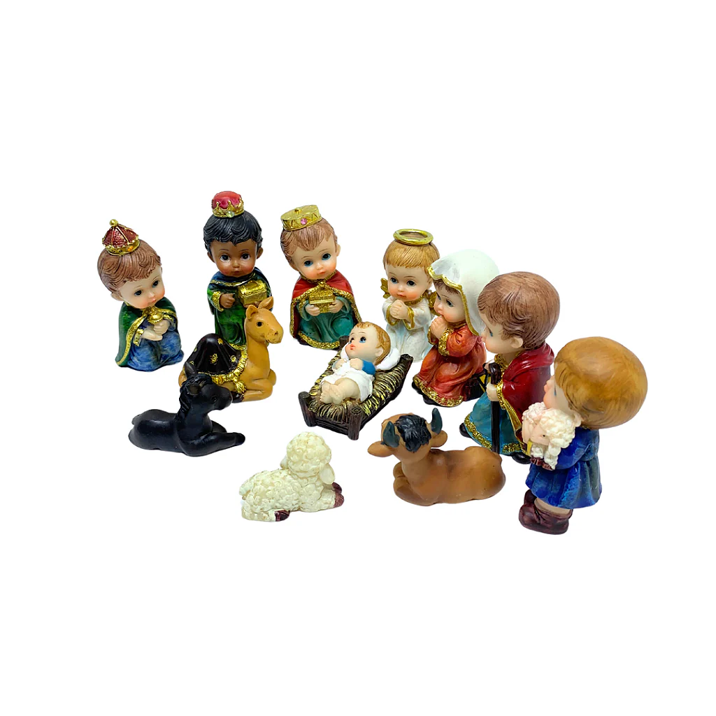 Presépio Infantil em Resina 8 cm - 12 Peças - Image 2