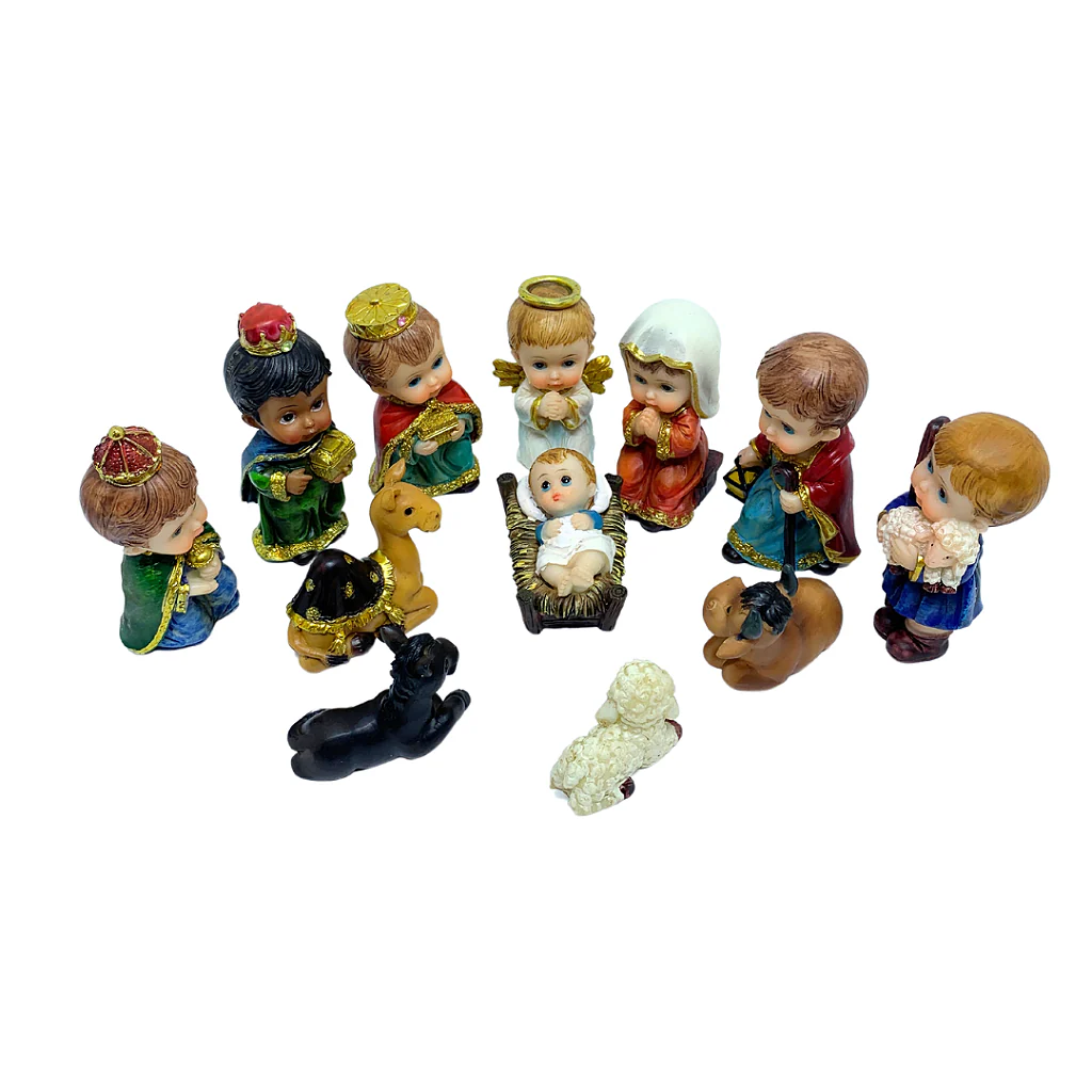 Presépio Infantil em Resina 8 cm - 12 Peças - Image 3