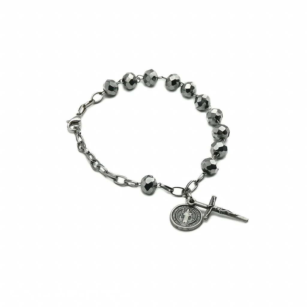 Pulseira Cristal 8mm São Bento - Image 3