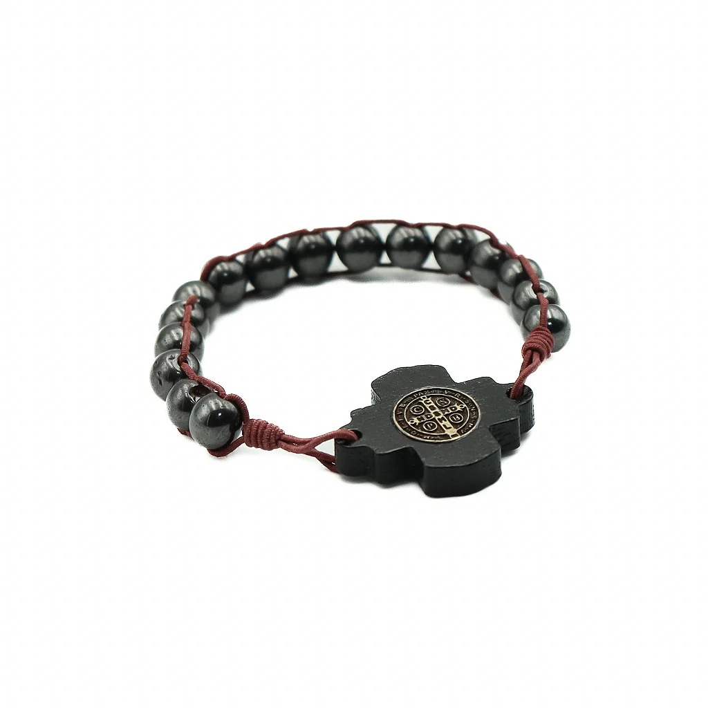 Pulseira Hematita trançada São Bento - Image 3
