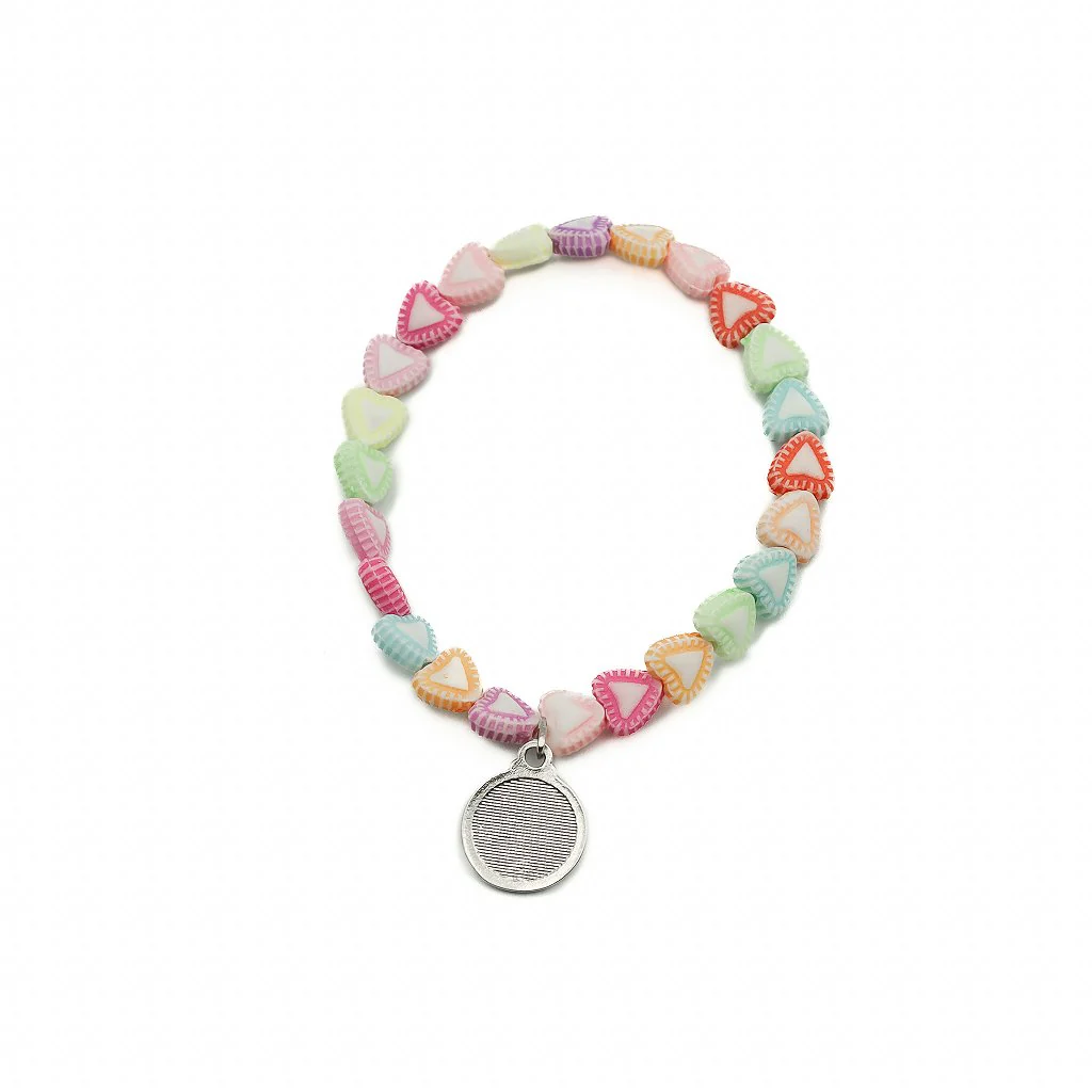 Pulseira Infantil Coração Colorido - Image 2