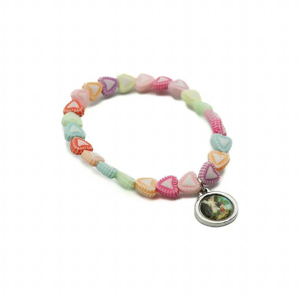 Pulseira Infantil Coração Colorido - Image 3