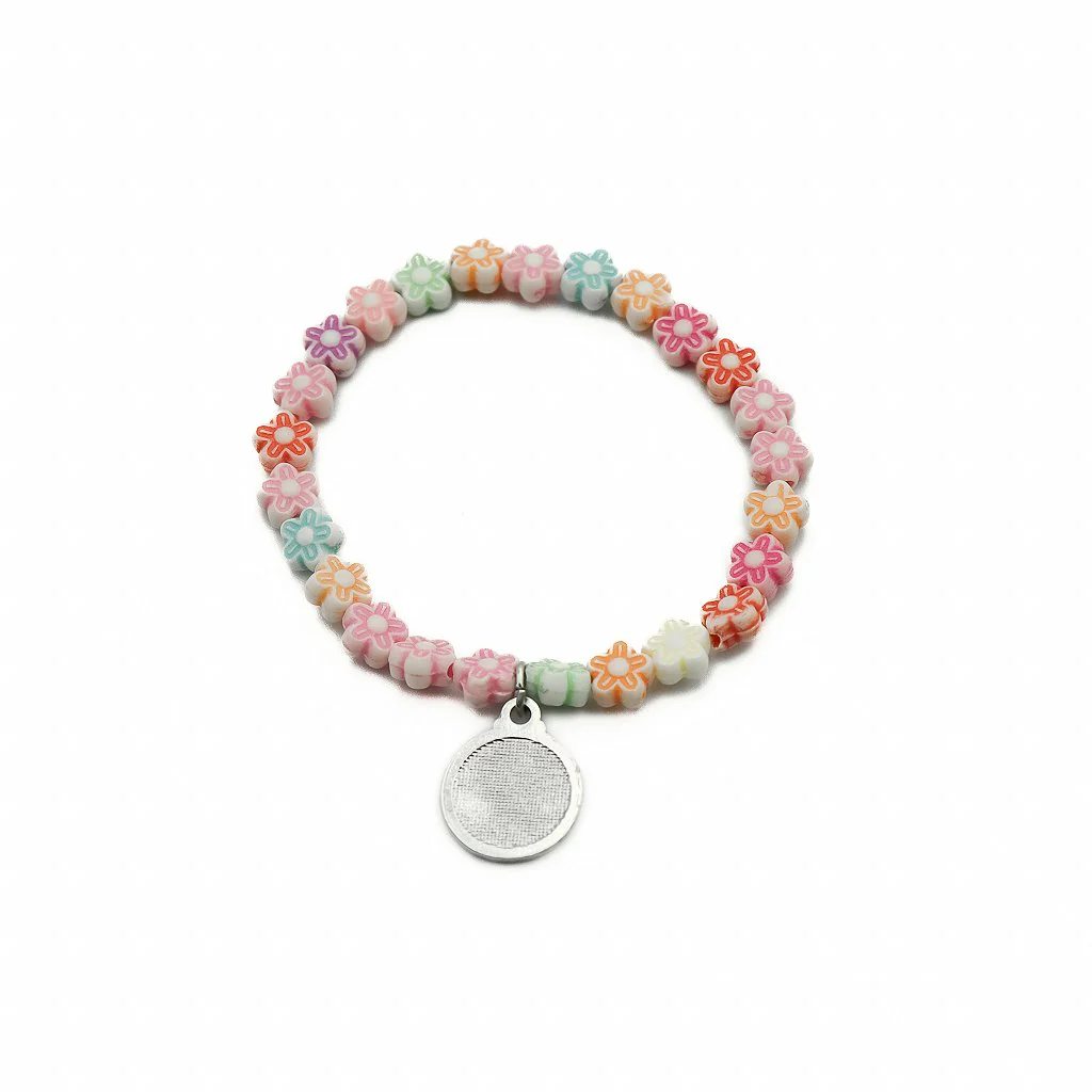 Pulseira Infantil Flores Colorido - Image 2