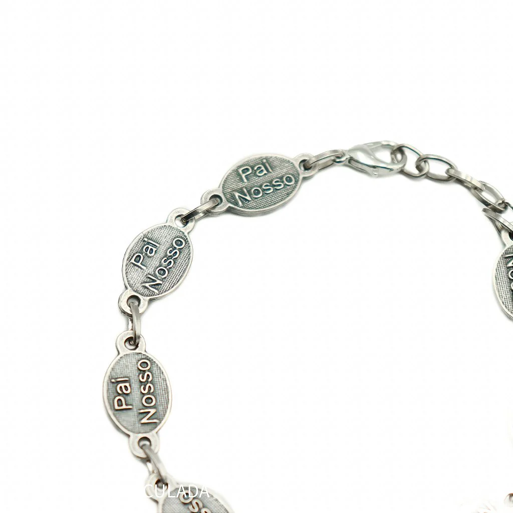 Pulseira Prata Velha Devoções - Níquel - Image 3