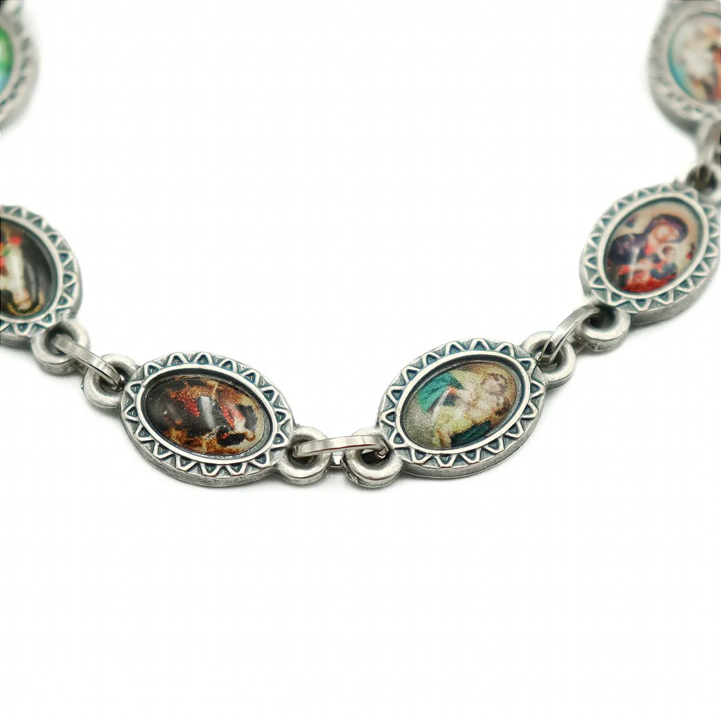 Pulseira Prata Velha Devoções - Níquel - Image 4