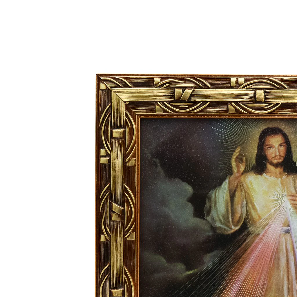 Quadro 20 x 25 moldura Trabalhada Jesus Misericordioso - Image 4