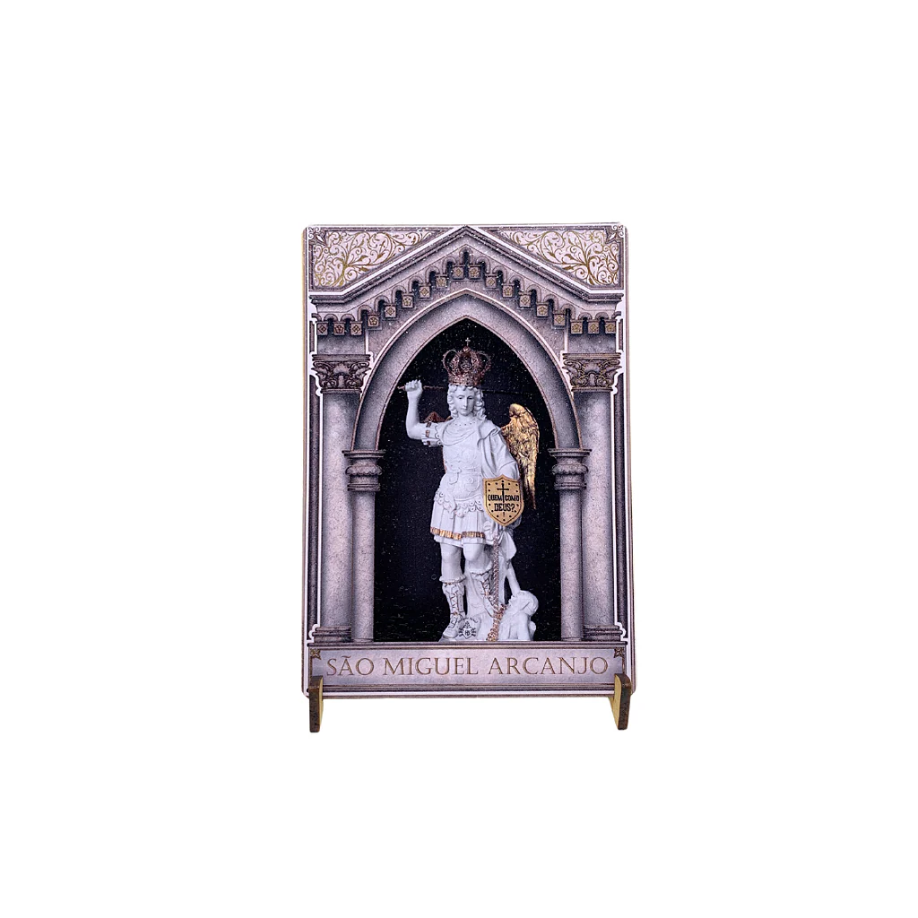 Quadro de São Miguel em MDF - 10x15 cm - Image 2