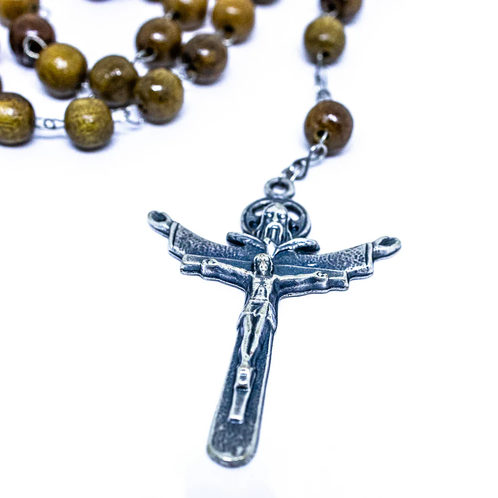 Terço 8mm Madeira Com Caixa Acrílica - Nossa Senhora das Graças - Image 4
