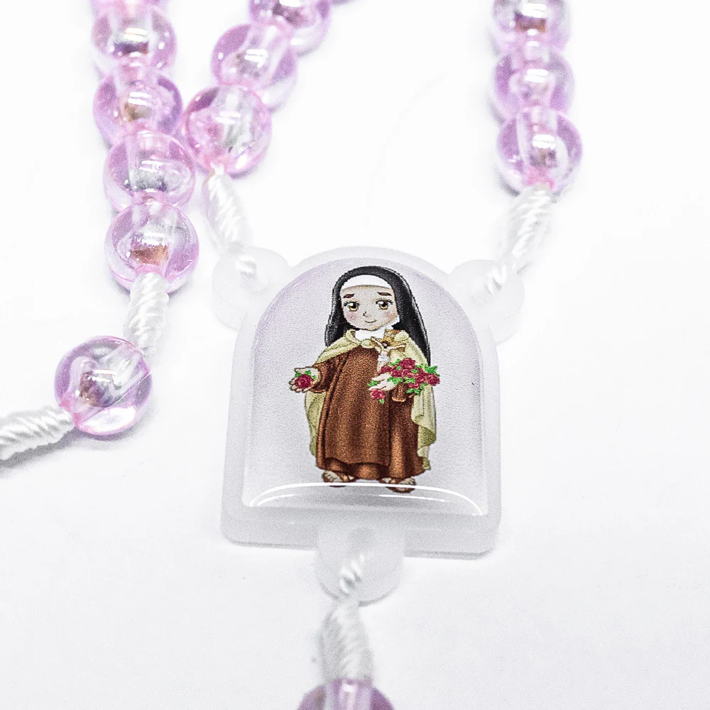 Terço Bolsinha Manto Infantil - Santa Teresinha - Image 3