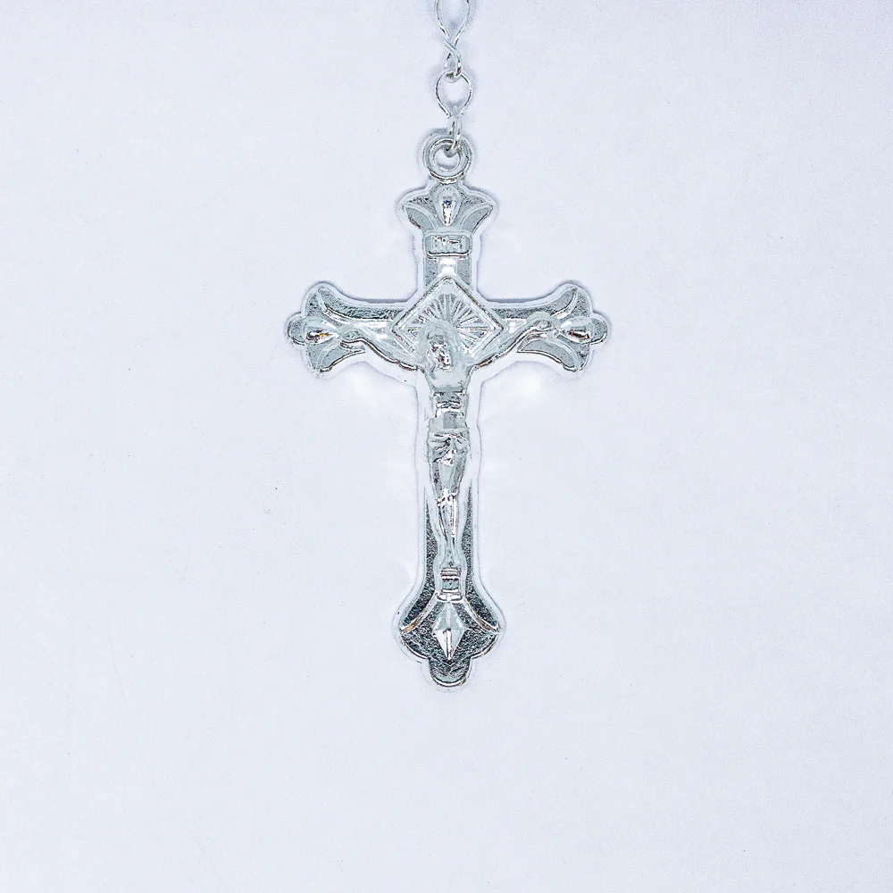 Terço Cristal 6mm Azul - Nossa Senhora das Graças - Image 3