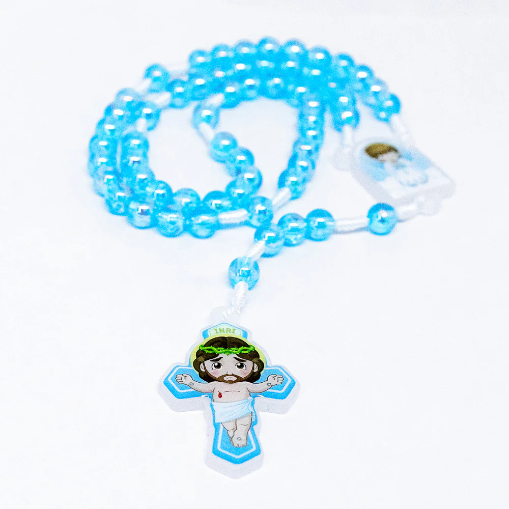 Terço Infantil Com Saquinho - Anjo da Guarda Azul - Image 3