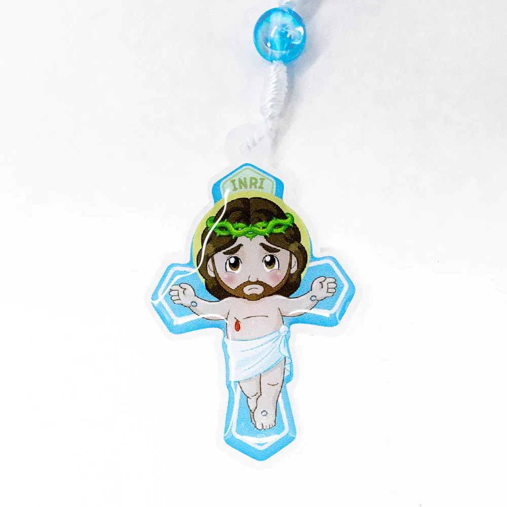 Terço Infantil Com Saquinho - Anjo da Guarda Azul - Image 5