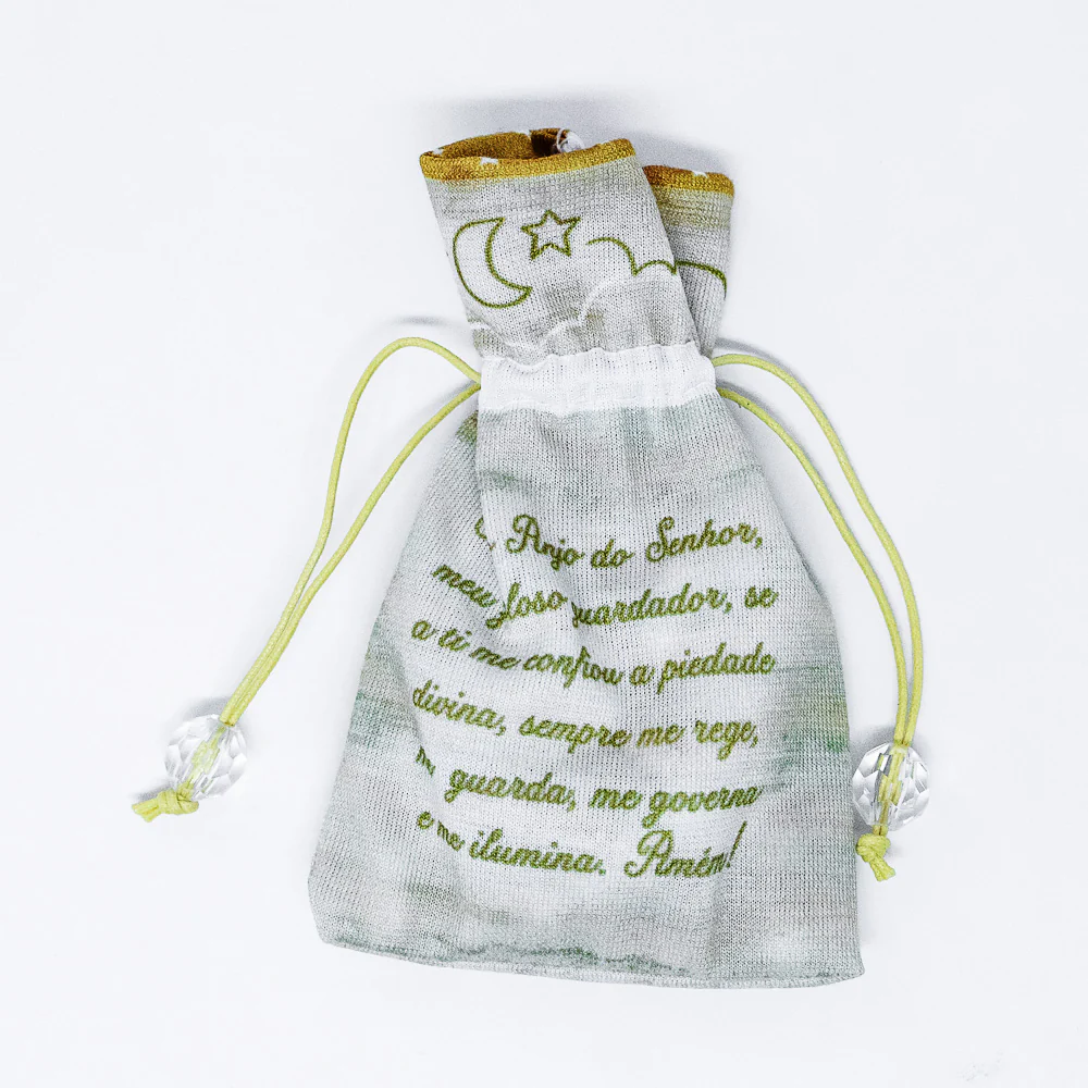 Terço Infantil Com Saquinho - Anjo da Guarda Branco - Image 4