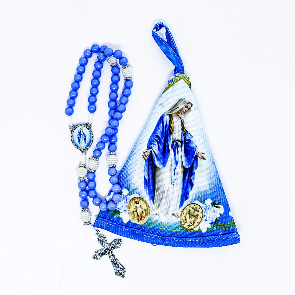 Terço na Bolsinha Manto - Nossa Senhora das Graças - Image 3